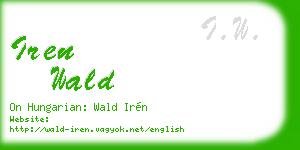 iren wald business card